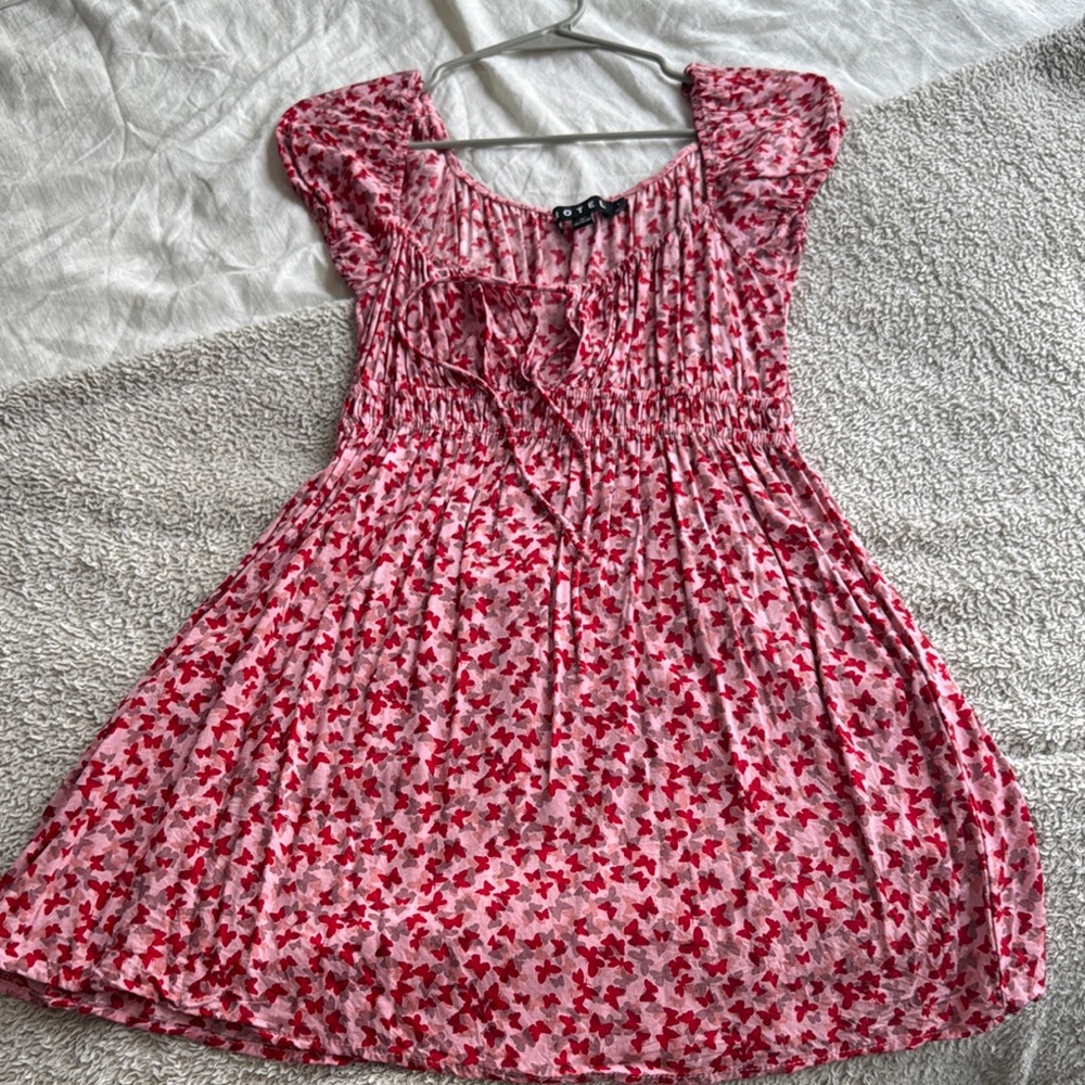 OPEN TO OFFERS - Red and Pink Floral Dress
